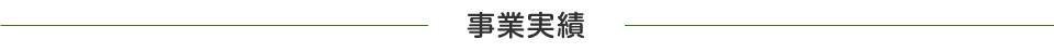 事業実績
